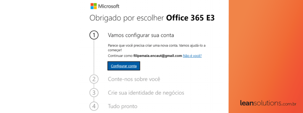 Como criar uma conta de avaliação do Microsoft 365 empresarial?